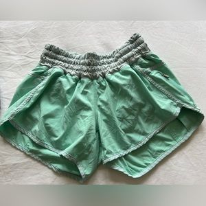 Lululemon shorts, teal